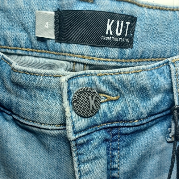 Kut From The Kloth Womens Reese High Rise Ankle Straight Jeans Distressed NWT - Picture 3 of 11